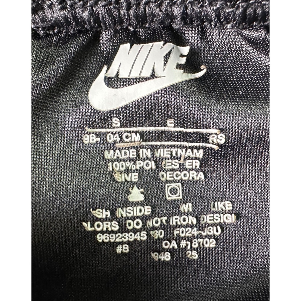 Nike Kids Black Shorts Athletic Neon Yellow Logo Basketball Soccer‎ Size S 3-4Y - Picture 3 of 8